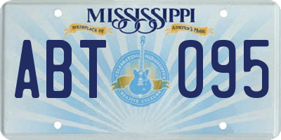 MS license plate ABT095