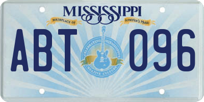 MS license plate ABT096