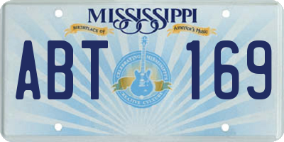 MS license plate ABT169