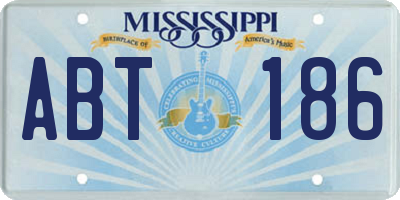 MS license plate ABT186