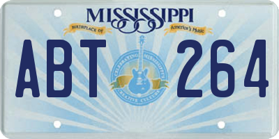 MS license plate ABT264