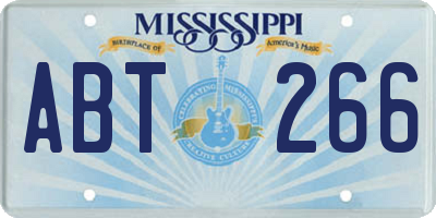 MS license plate ABT266