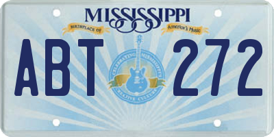 MS license plate ABT272