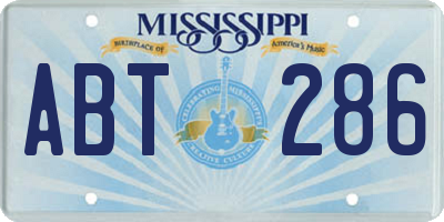 MS license plate ABT286
