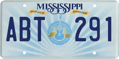 MS license plate ABT291
