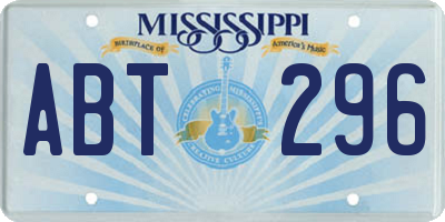 MS license plate ABT296