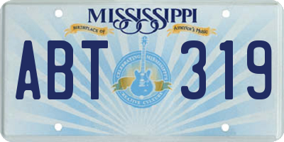 MS license plate ABT319