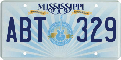 MS license plate ABT329