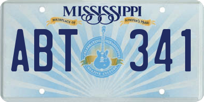MS license plate ABT341