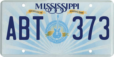 MS license plate ABT373