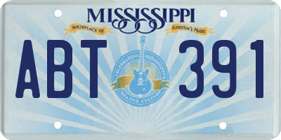 MS license plate ABT391
