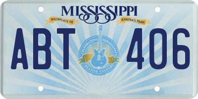 MS license plate ABT406