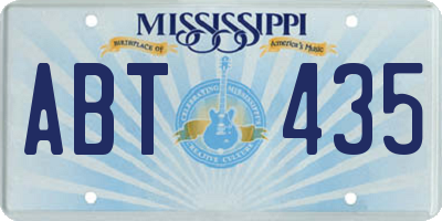 MS license plate ABT435