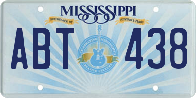 MS license plate ABT438