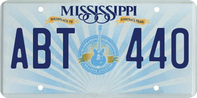 MS license plate ABT440