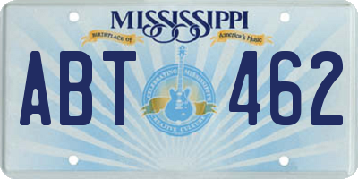 MS license plate ABT462