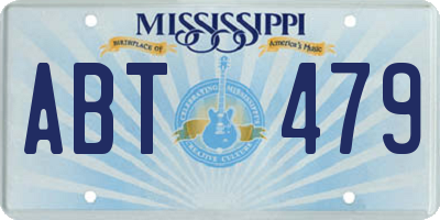MS license plate ABT479