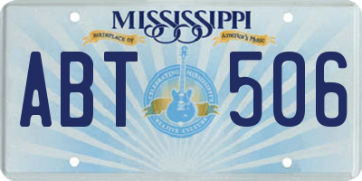 MS license plate ABT506