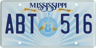 MS license plate ABT516
