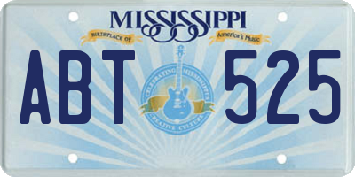 MS license plate ABT525