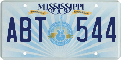 MS license plate ABT544