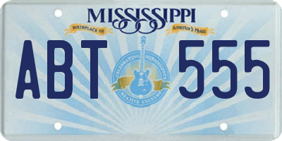 MS license plate ABT555