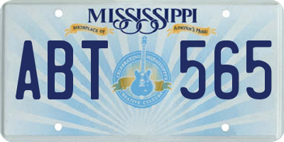 MS license plate ABT565