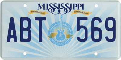 MS license plate ABT569