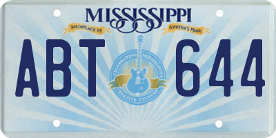 MS license plate ABT644
