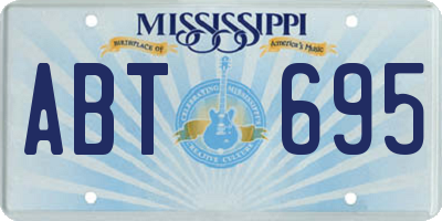 MS license plate ABT695