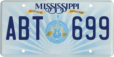 MS license plate ABT699