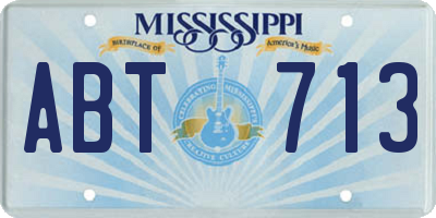 MS license plate ABT713