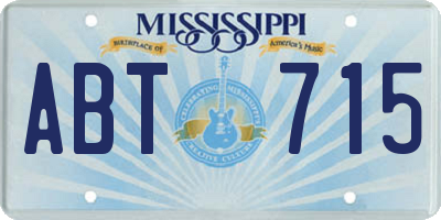 MS license plate ABT715
