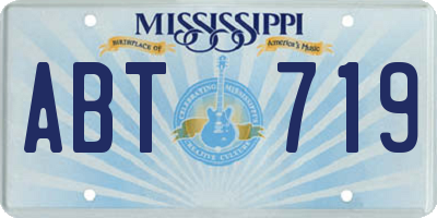 MS license plate ABT719