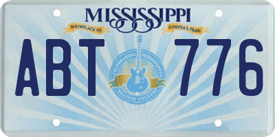 MS license plate ABT776