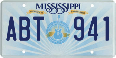 MS license plate ABT941