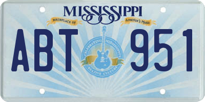 MS license plate ABT951