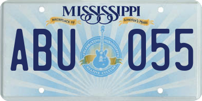 MS license plate ABU055