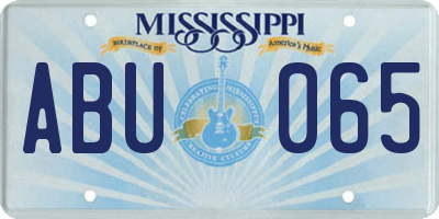 MS license plate ABU065