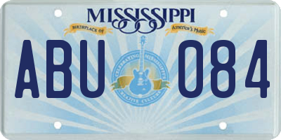 MS license plate ABU084