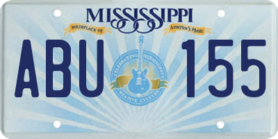 MS license plate ABU155