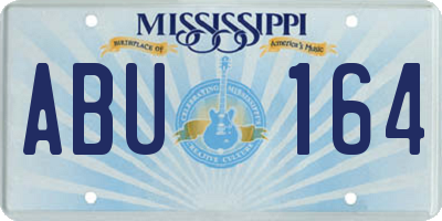 MS license plate ABU164