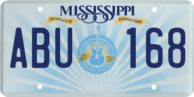 MS license plate ABU168