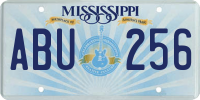 MS license plate ABU256