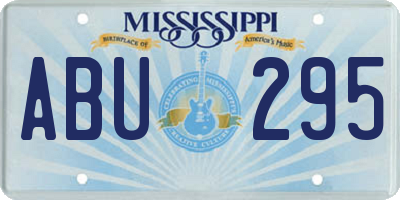 MS license plate ABU295