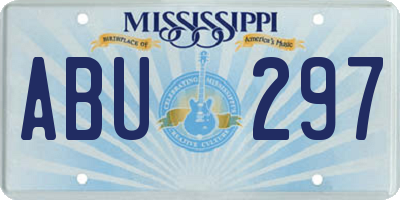 MS license plate ABU297