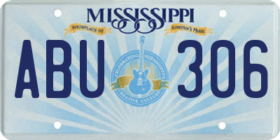 MS license plate ABU306