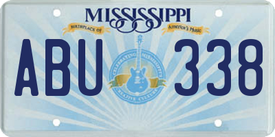 MS license plate ABU338
