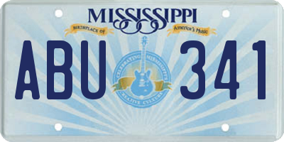MS license plate ABU341