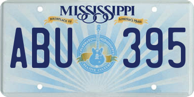 MS license plate ABU395